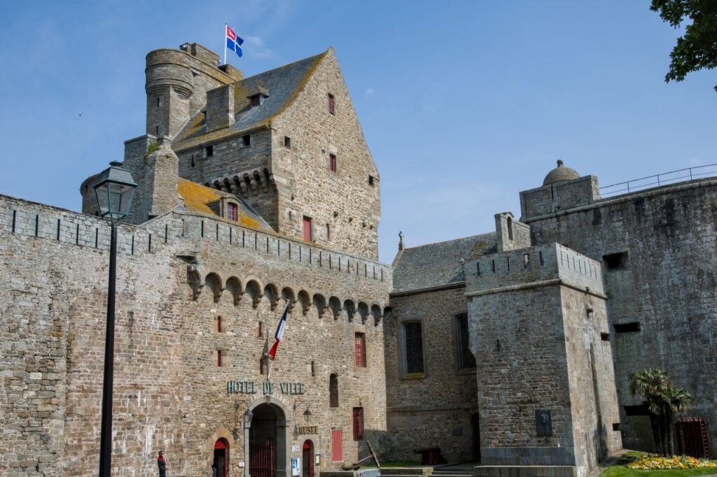 Explore the historic Saint-Malo castle, a stunning example of French medieval architecture.